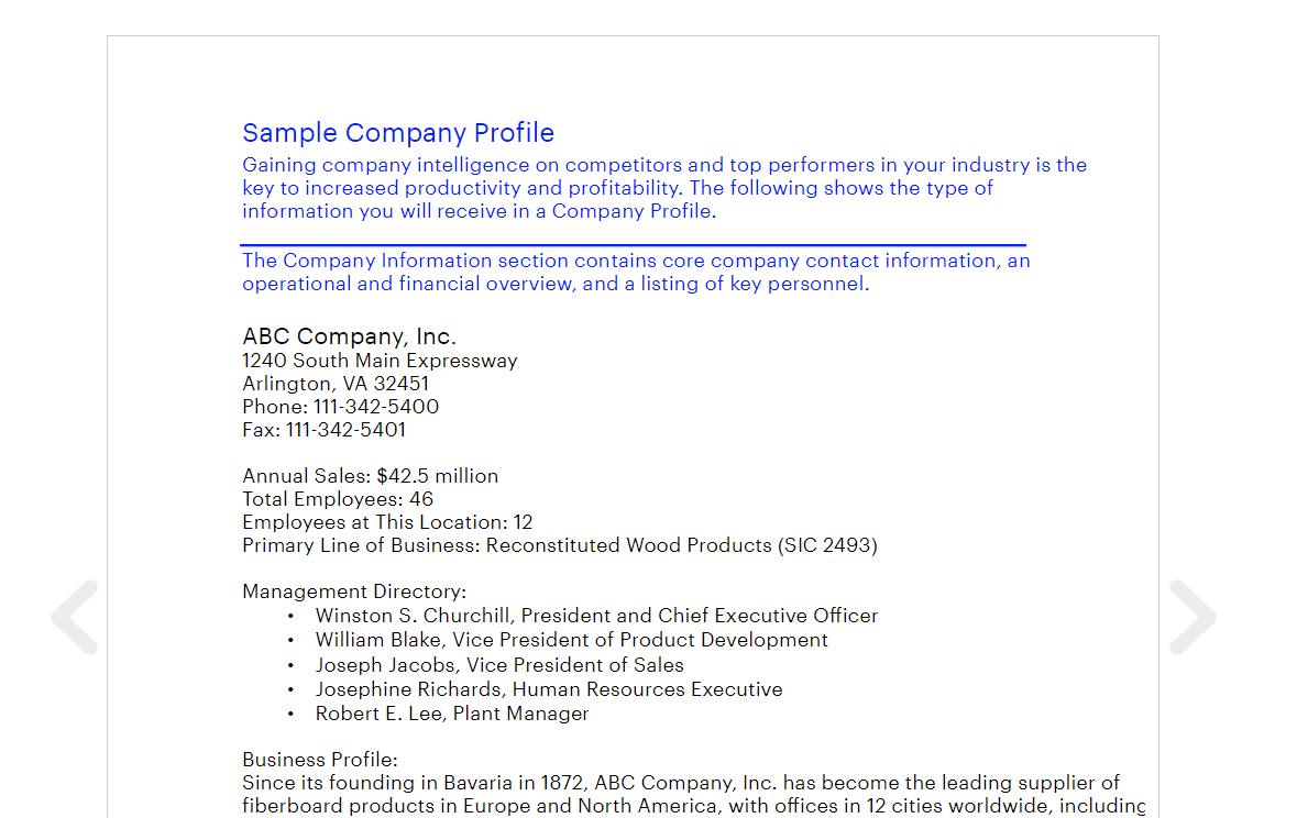How to Write a Company Profile (Plus Samples and Templates to Aid You) Regarding Simple Business Profile Template