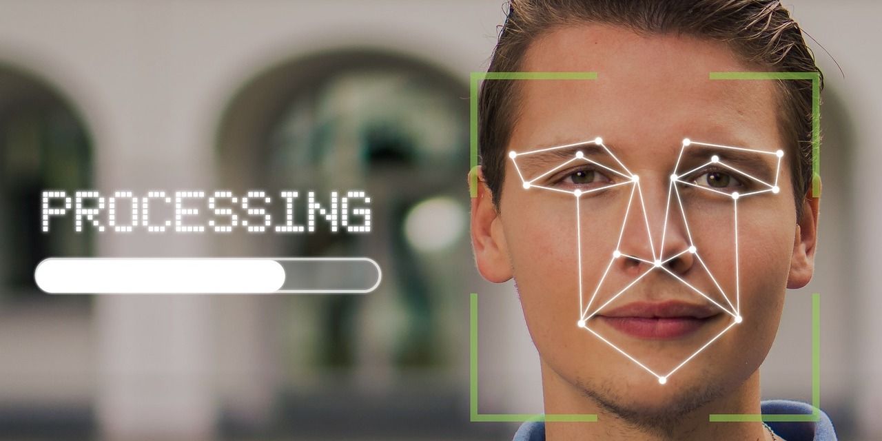 male face scanned