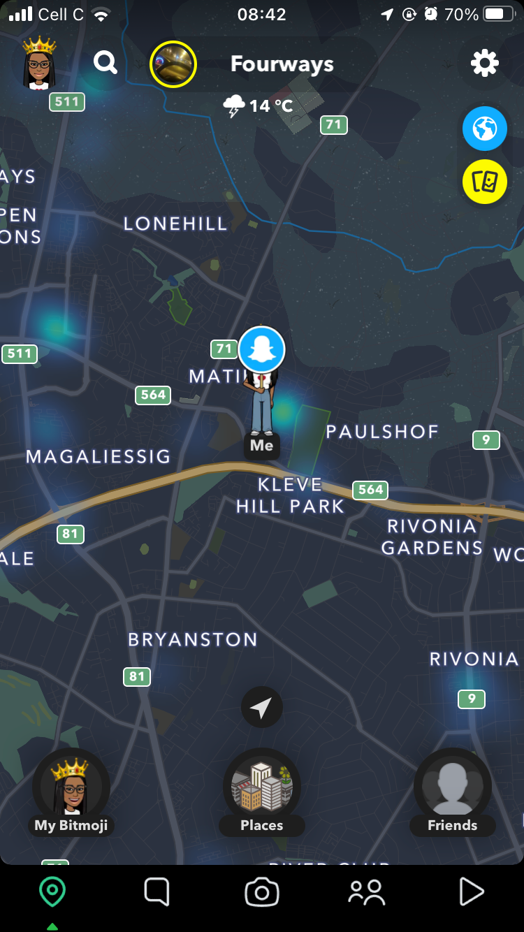 snap map screenshot