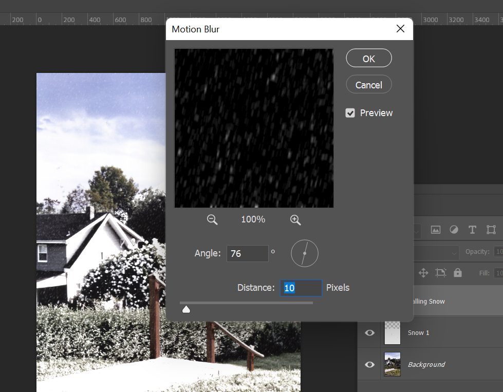 How to make fake snow in Photoshop look even better.