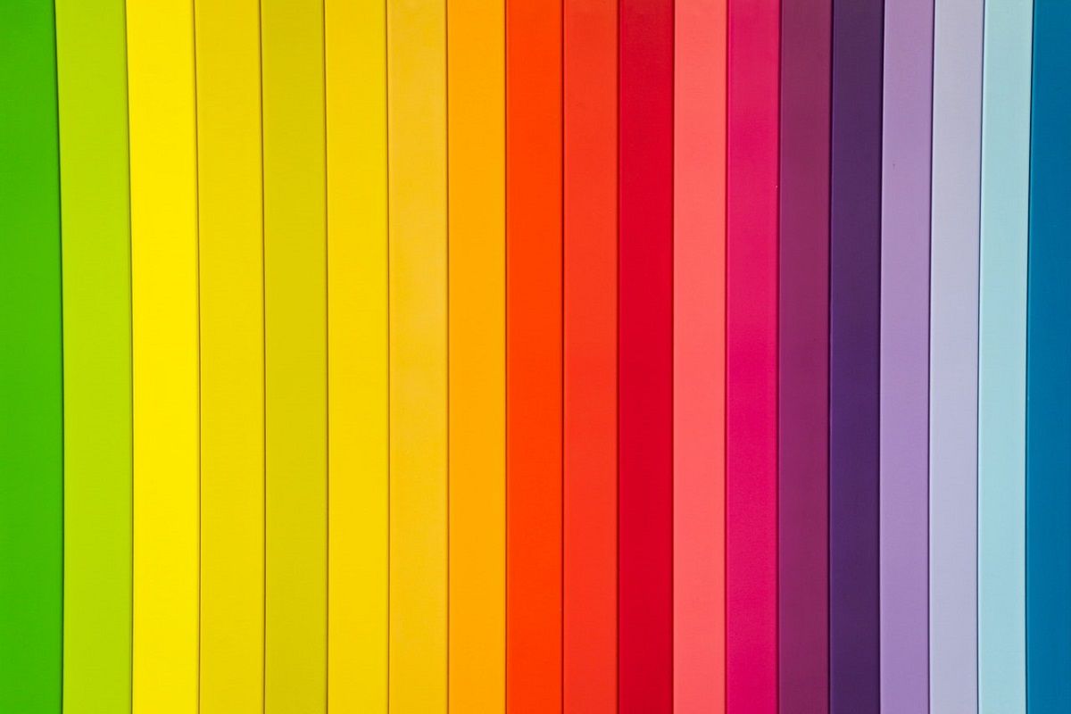 Wall of Different Strips of Color