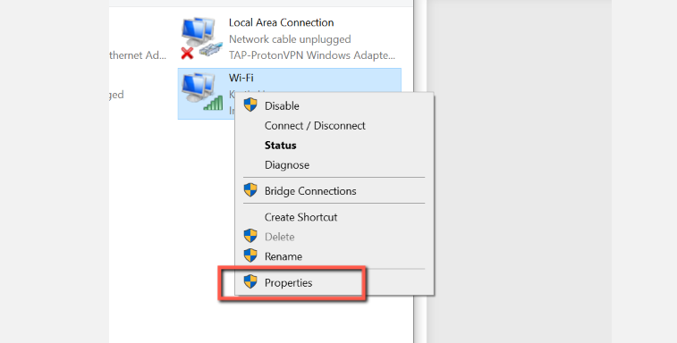 WIFI properties