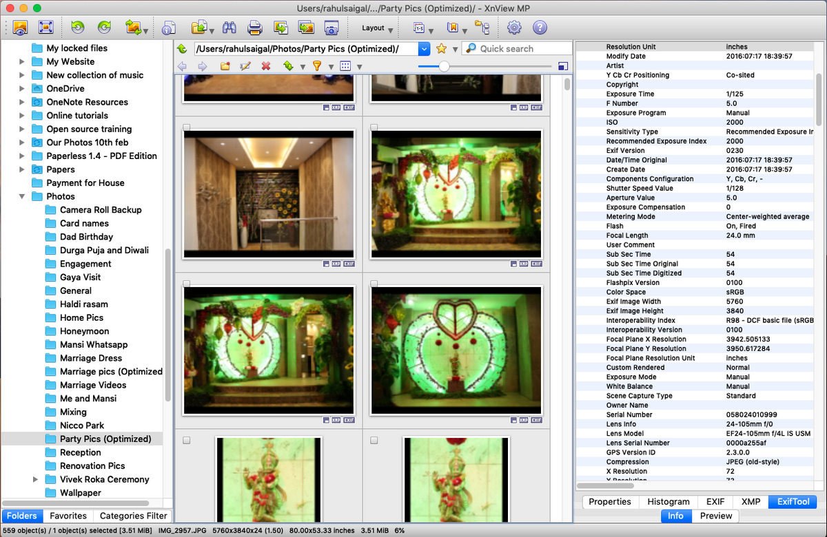 XnView MP image viewer and organizer for Mac