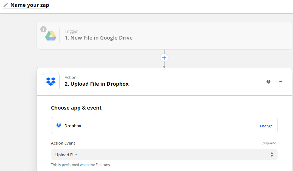 zapier-zap-google-drive-to-dropbox