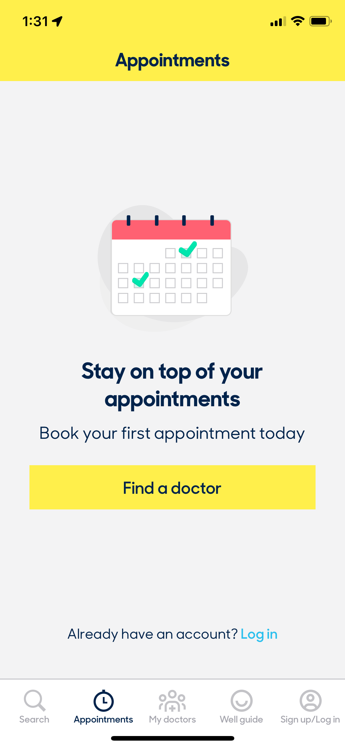 zocdoc find appointment