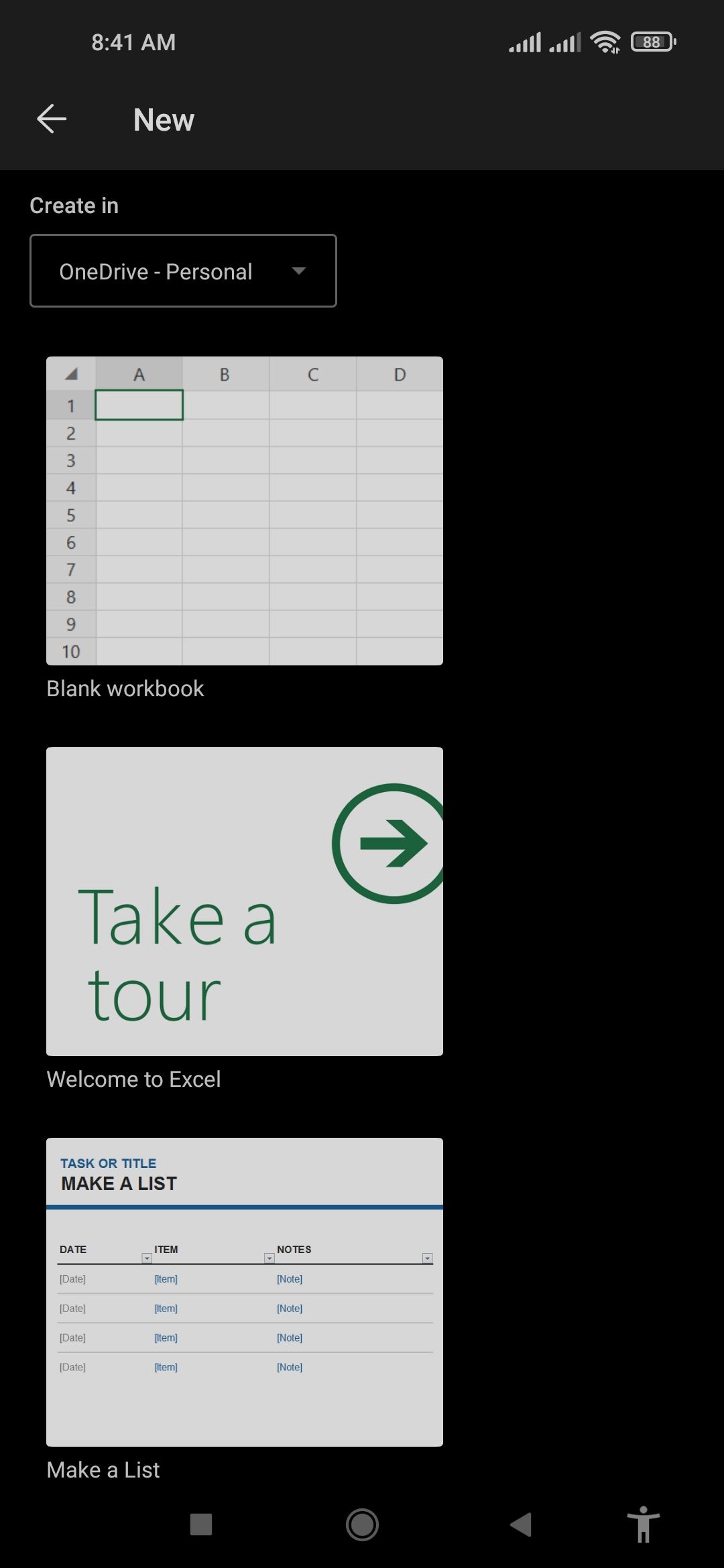 Excel tap to select Workbook