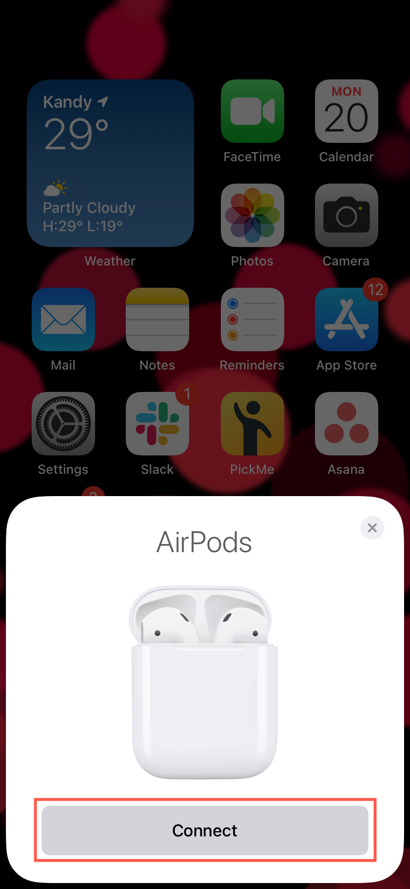 Connecting AirPods to Mac.