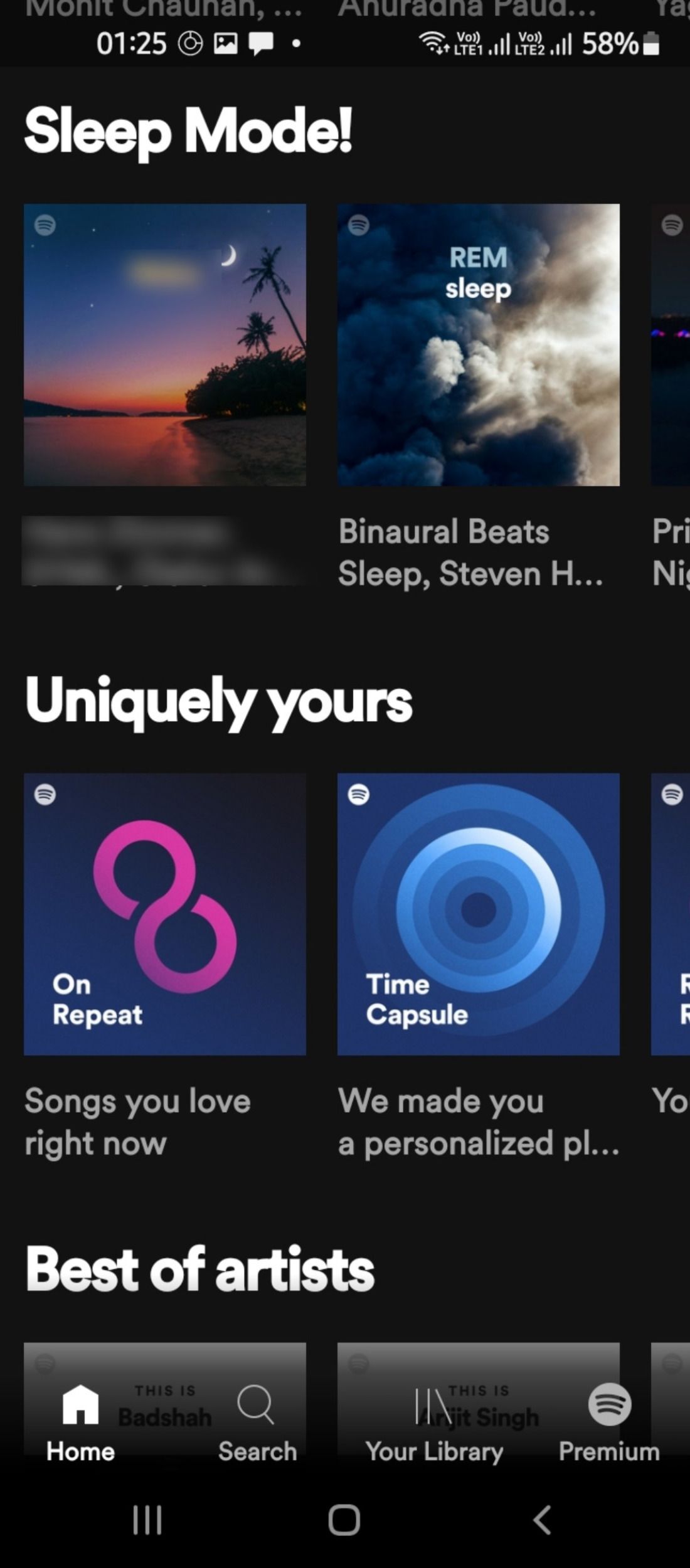 Personalization and recommended tracks in Spotify