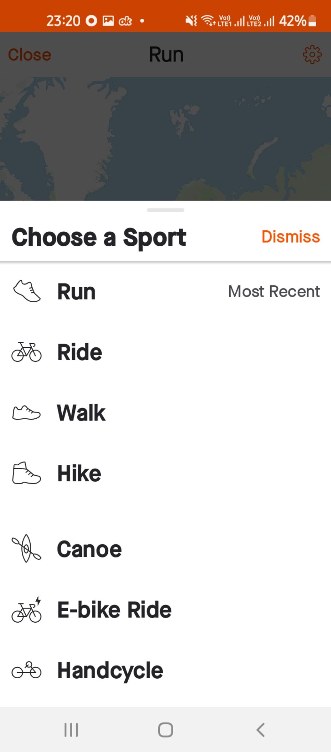 Tracking miles and distances in Strava app 
