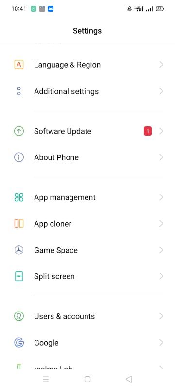 App Management Settings in Android