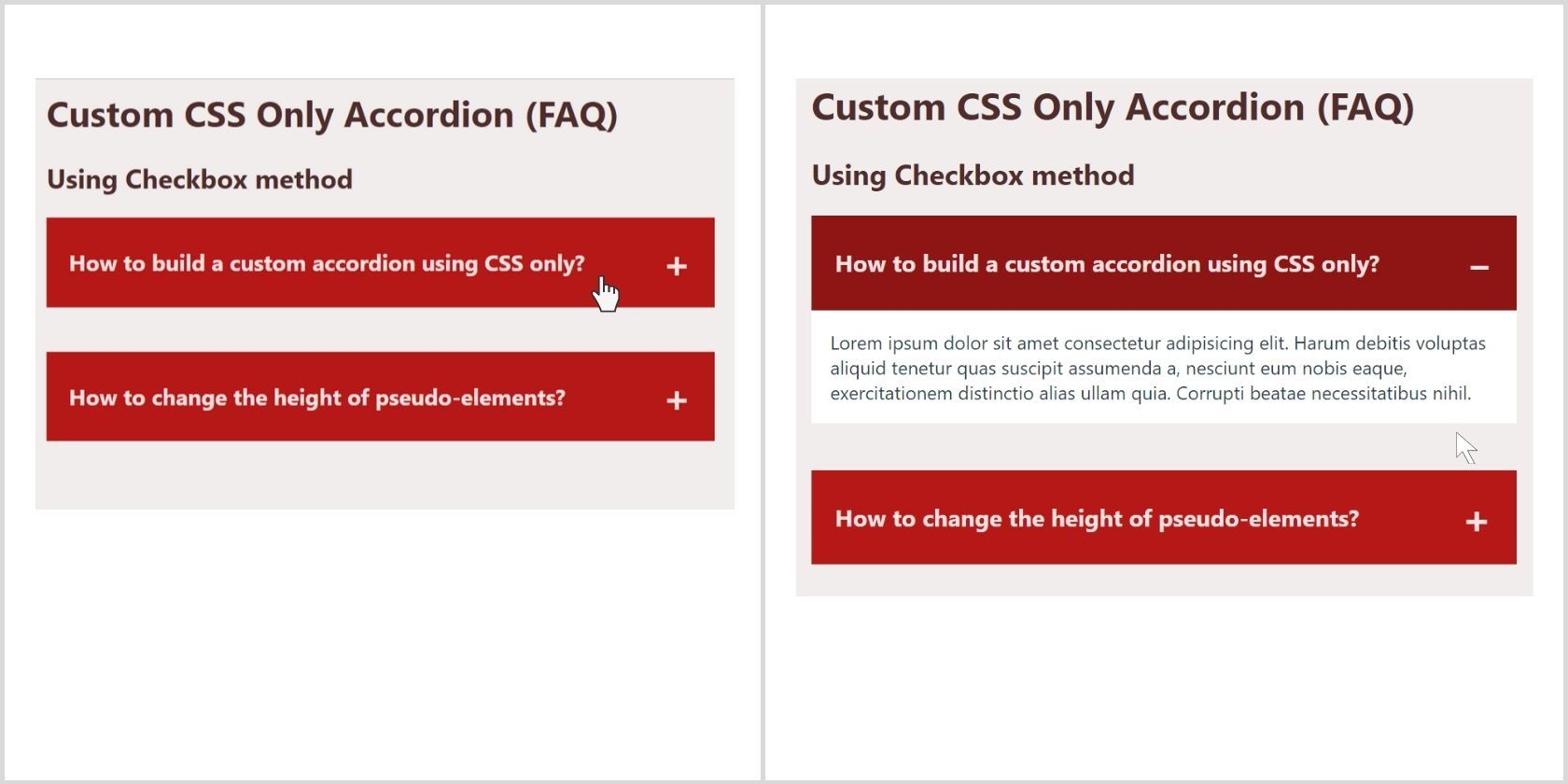 How To Make An Accordion Using HTML And CSS