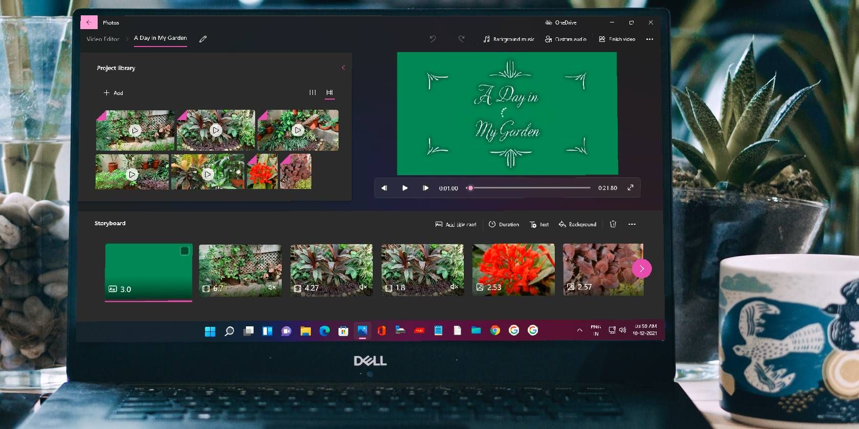 Laptop screen showing Windows Photos app