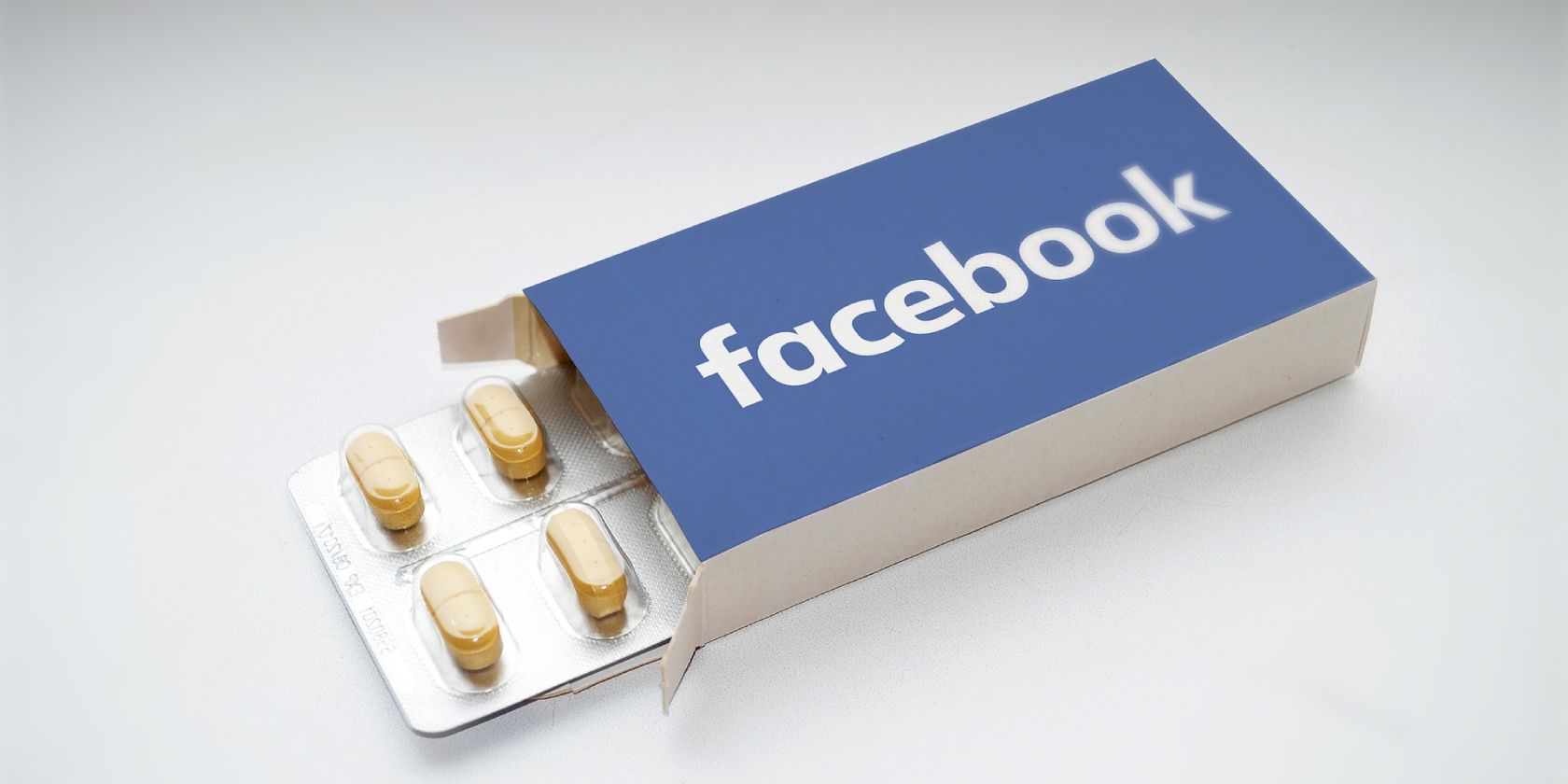 Facebook Pills Depicting Social Media Addiction