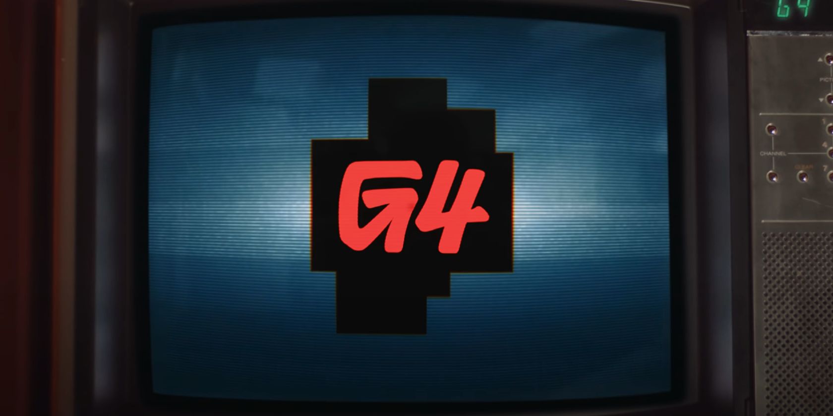G4 TV Logo banner on TV