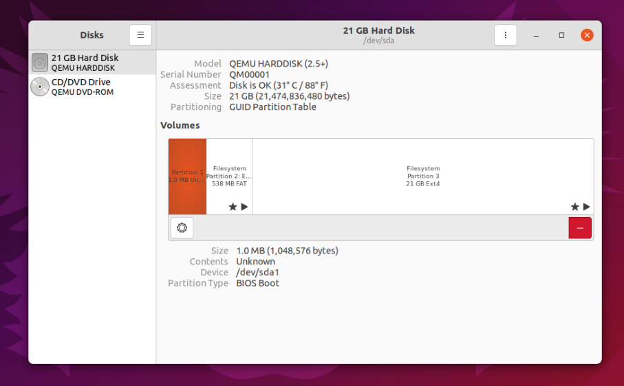 mac disk utility partition for ubuntu linux