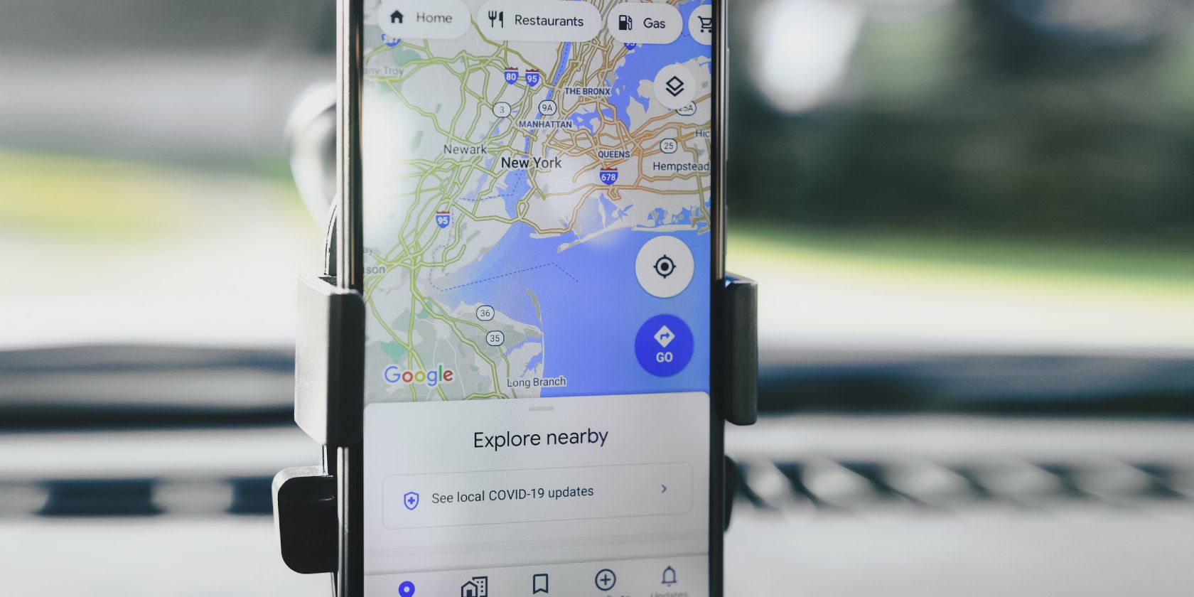 Google Maps Navigation While Driving