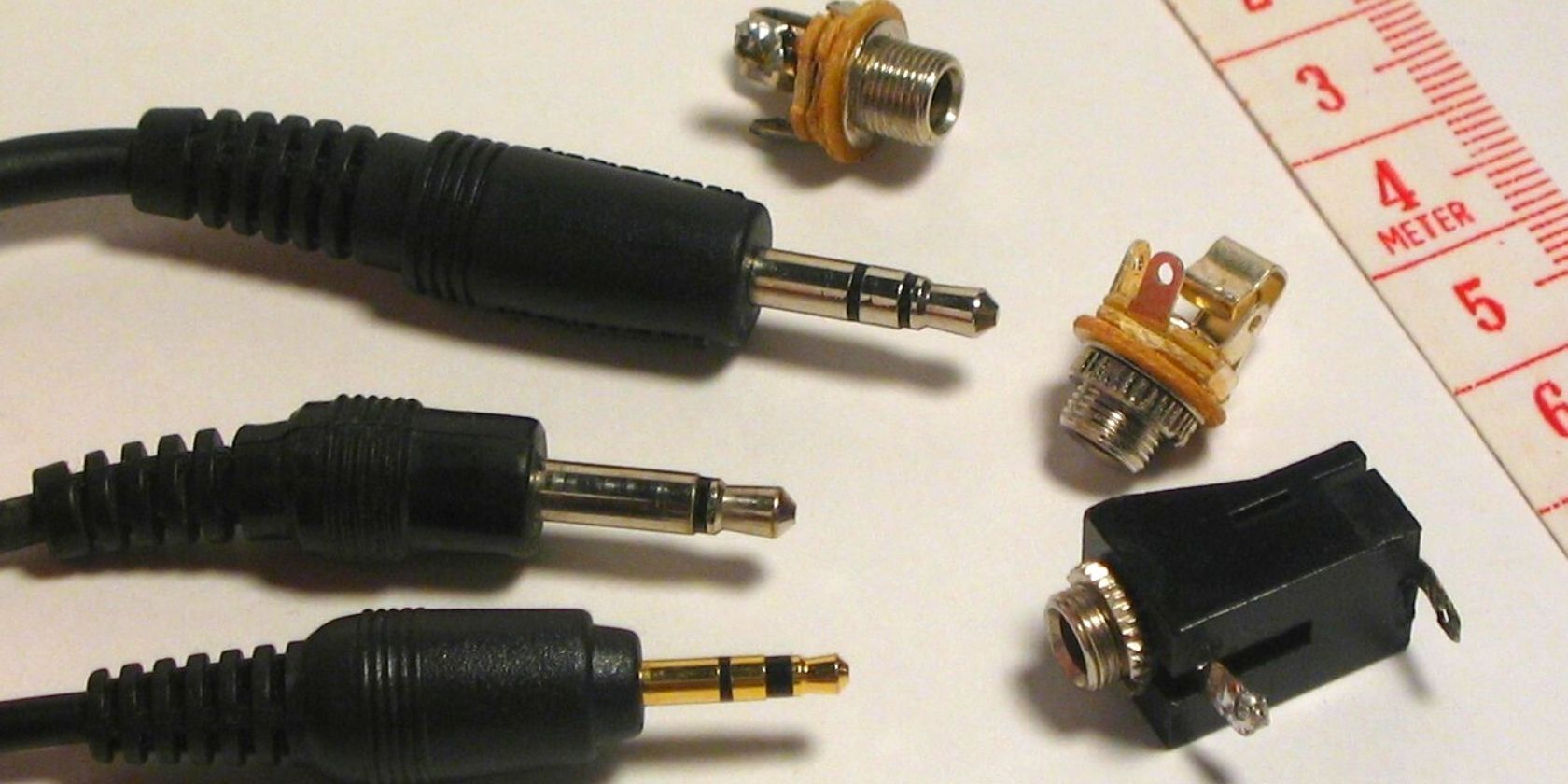 Photo of headphone plugs