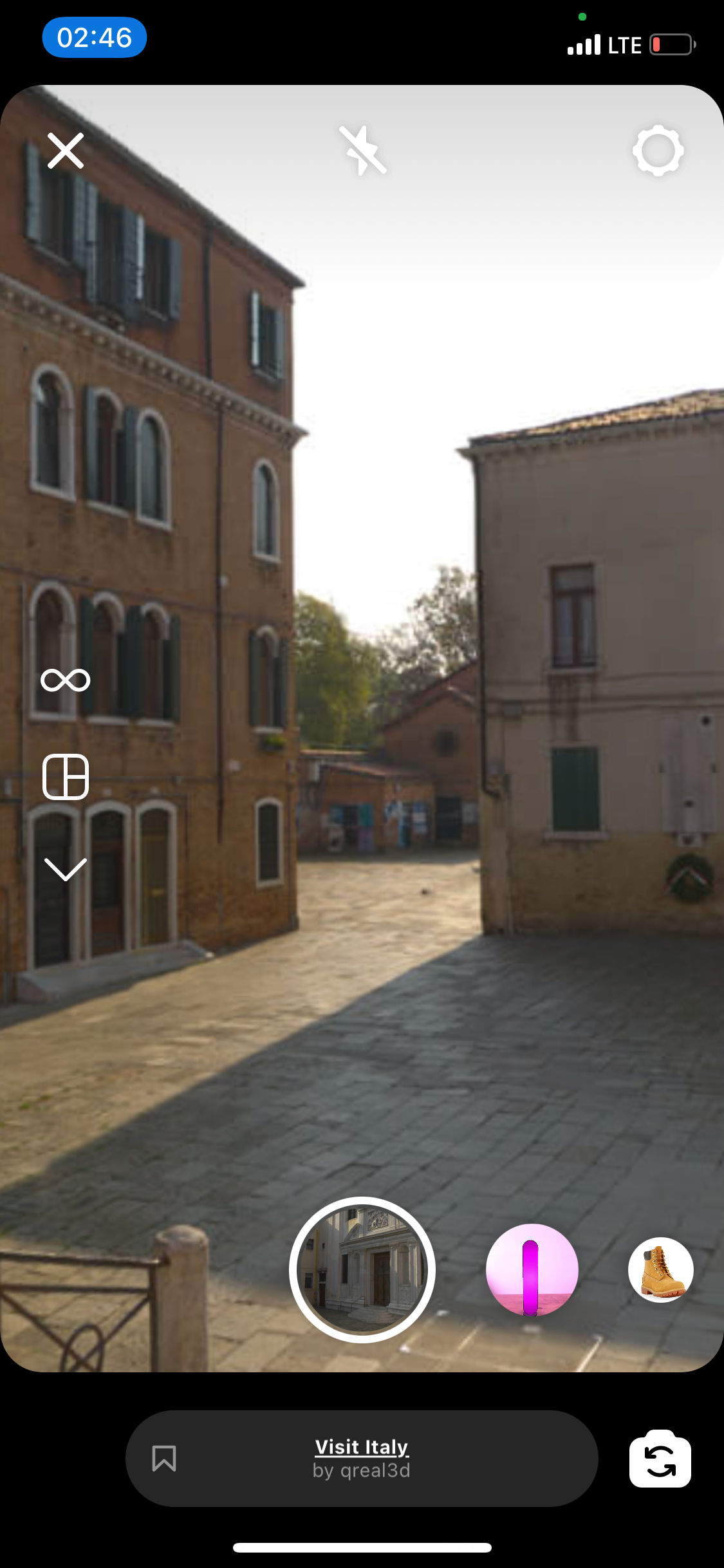 Instagram AR Filter Visit Italy 