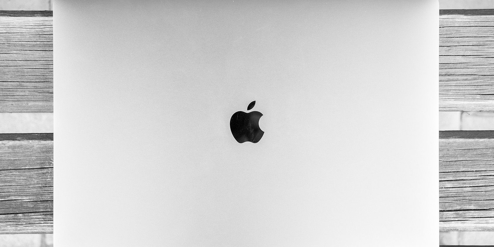 MacBook closed on a tabletop