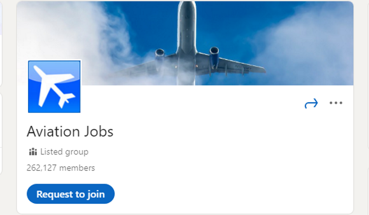 LinkedIn group Aviation Jobs