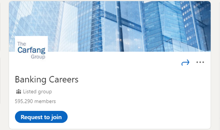 LinkedIn group Banking Careers
