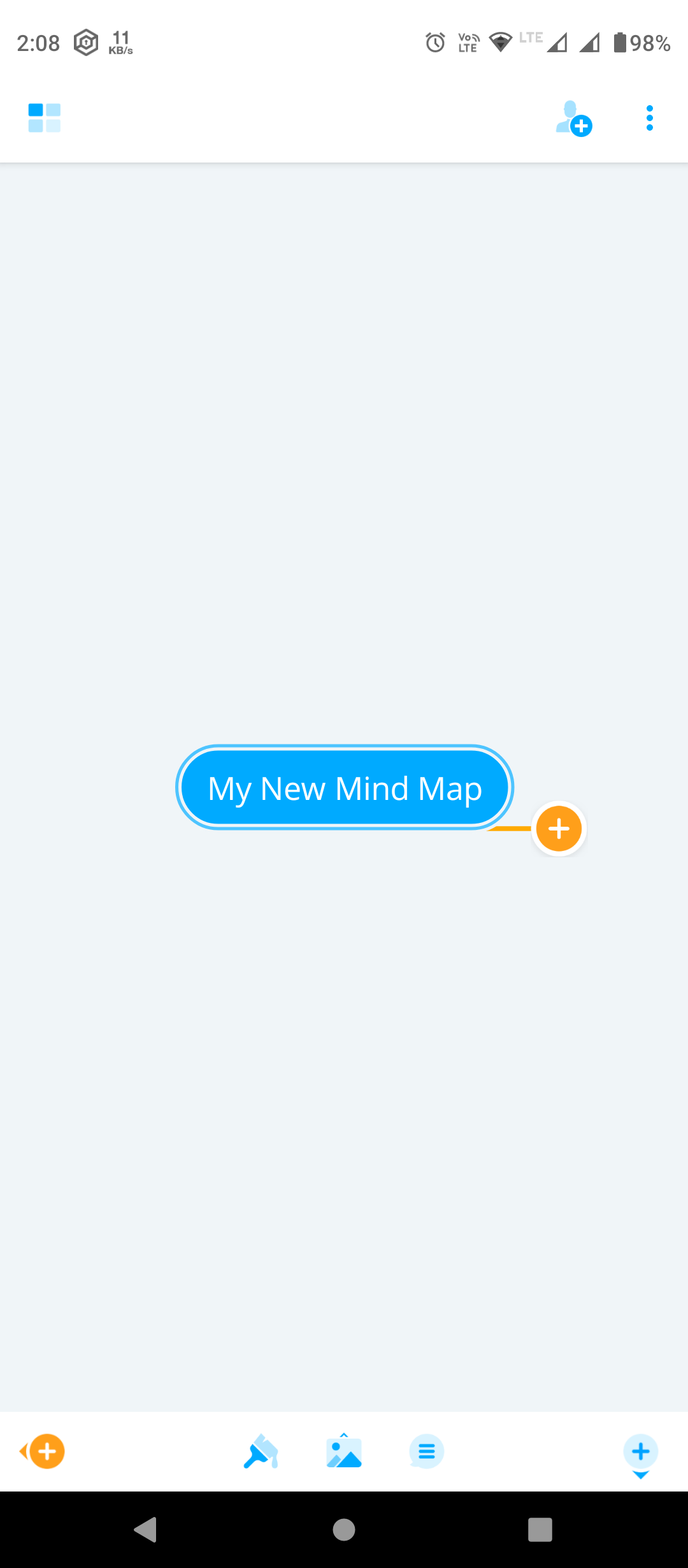 MindMeister's mind map tool
