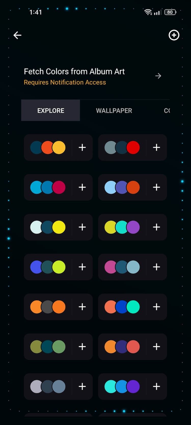 Muviz Edge Color Schemes