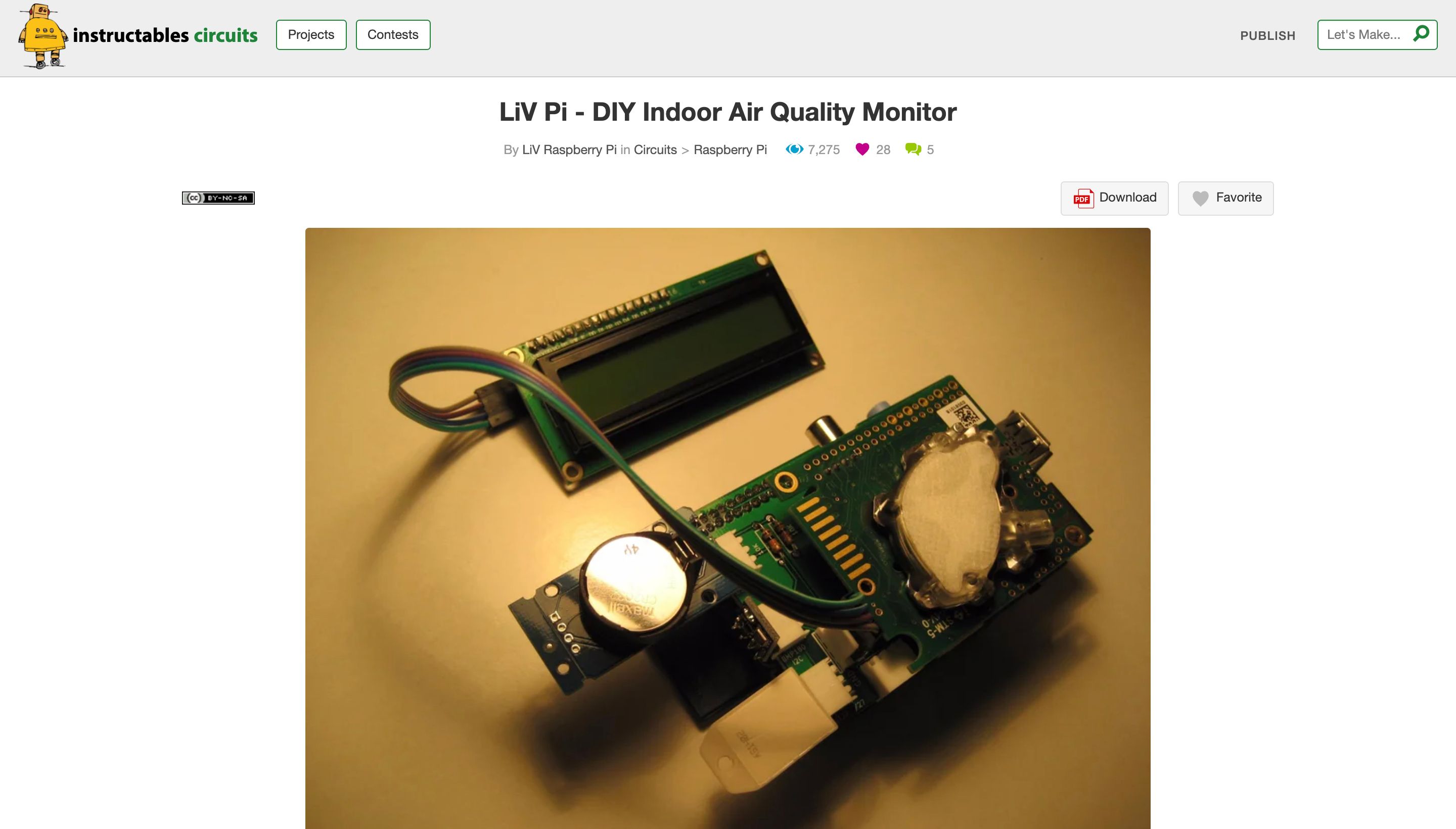 Raspberry Pi LiV Pi Air Monitor