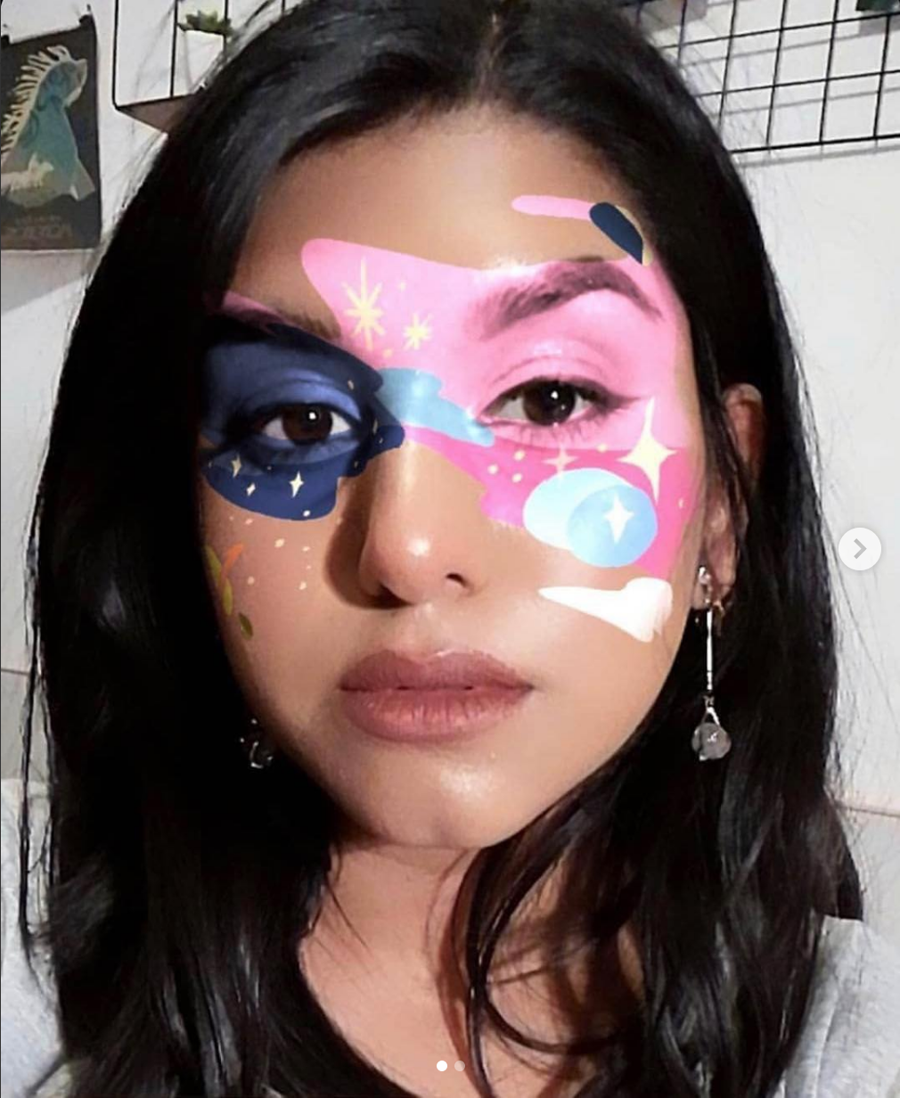 Space Face Instagram AR filter