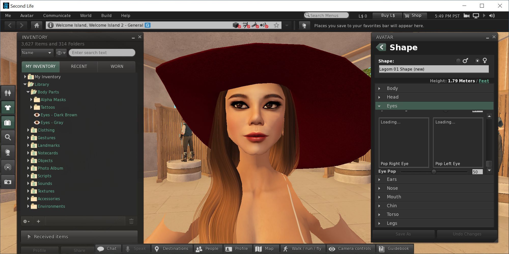 Second Life Shaping Avatar