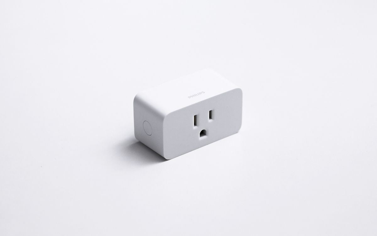Smart Plug Philips on white background