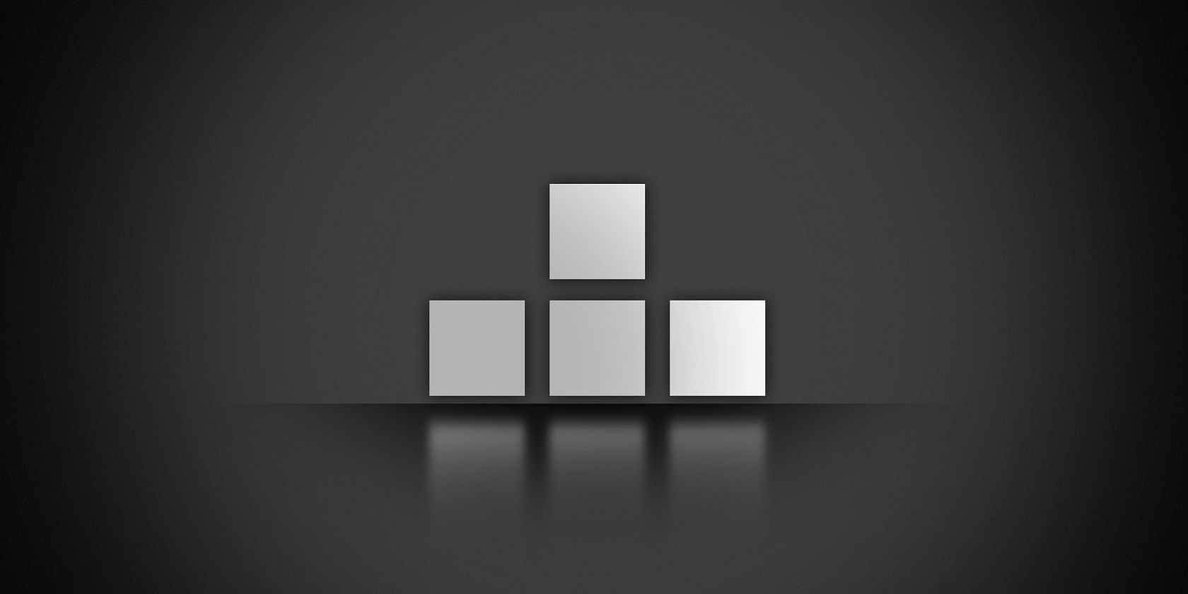 T Piece tetrimino tetris block on grey background
