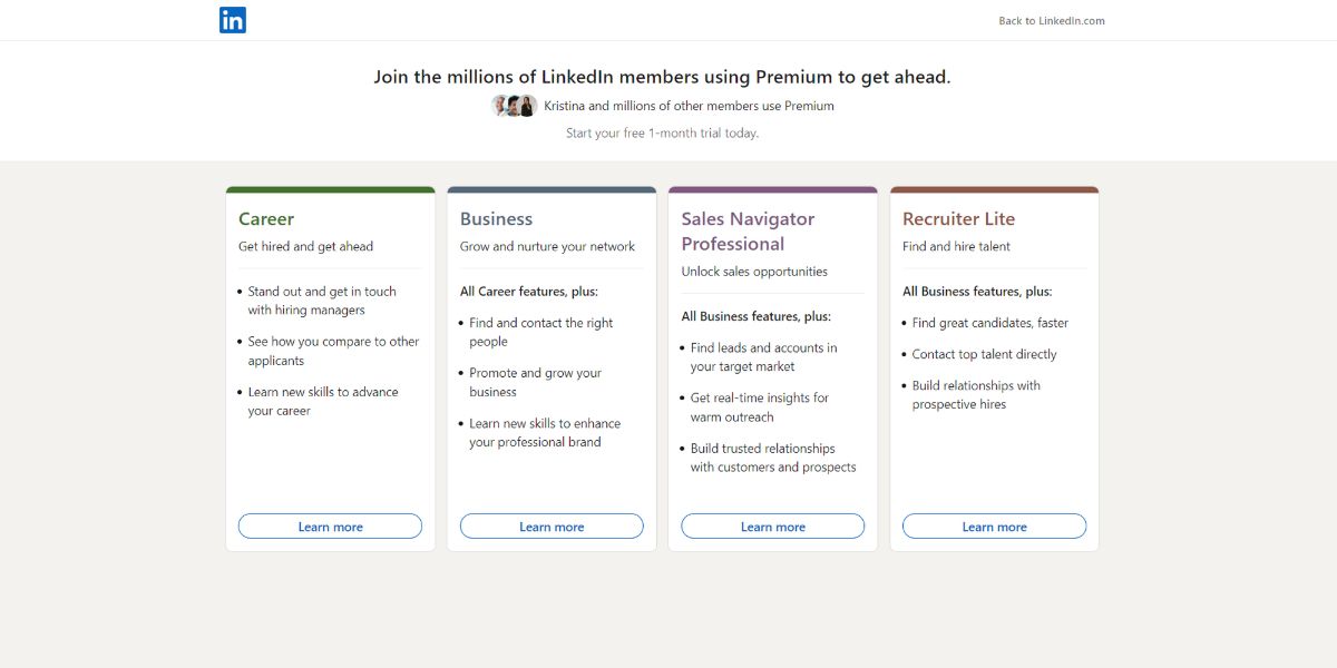 A user needs to subscribe to LinkedIn premium to access InMail