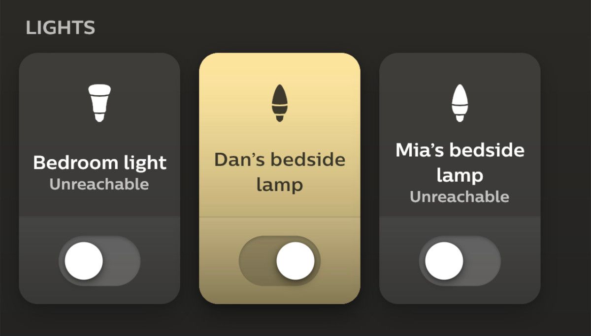 Unreachable lights in Philips Hue app