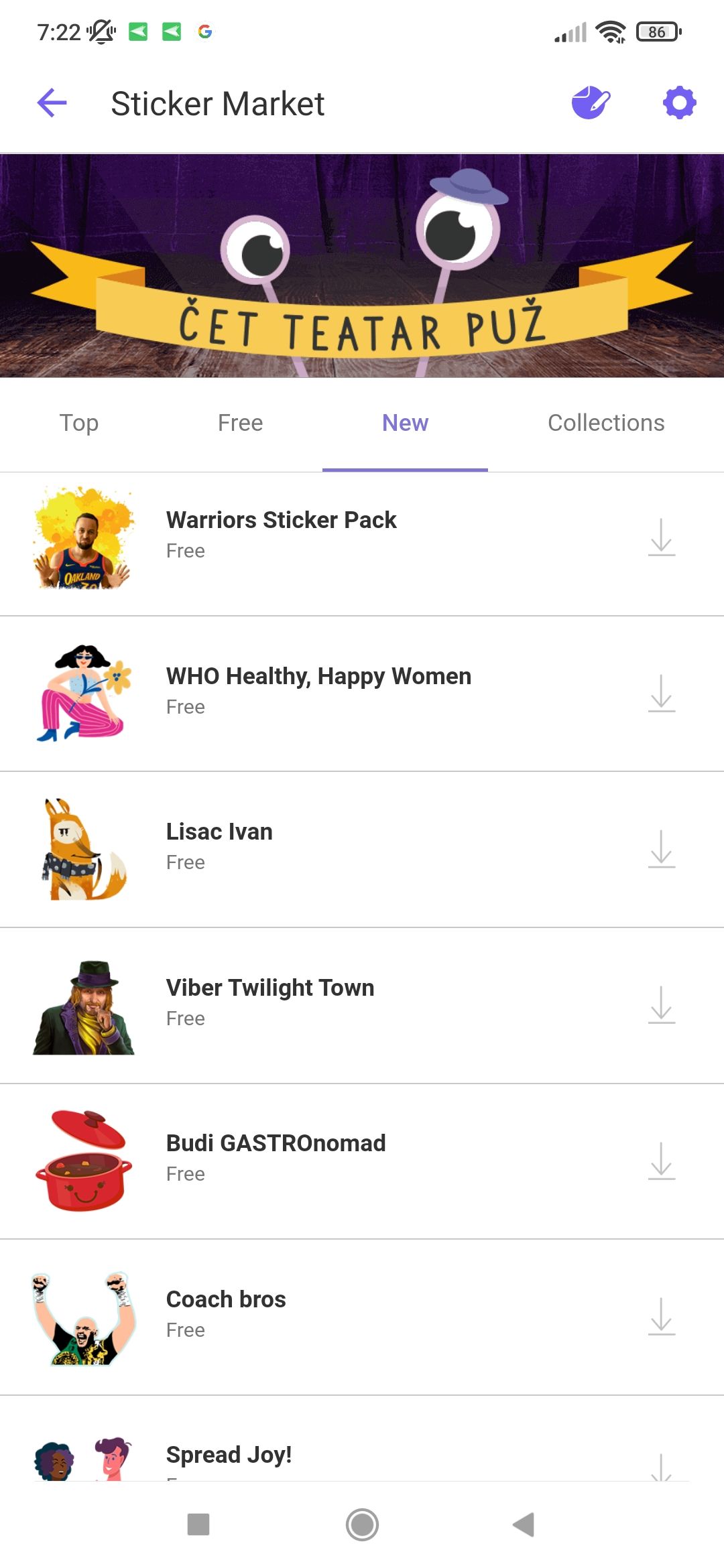 how to download viber stickers for free on android