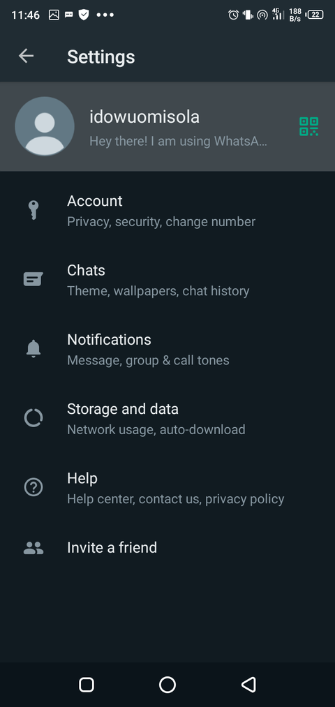 واتساپ: تنظیم کیفیت آپلود عکس در واتساپ 2 WhatsApp settings menu Android.png?q=50&fit=crop&w=480&dpr=1 -