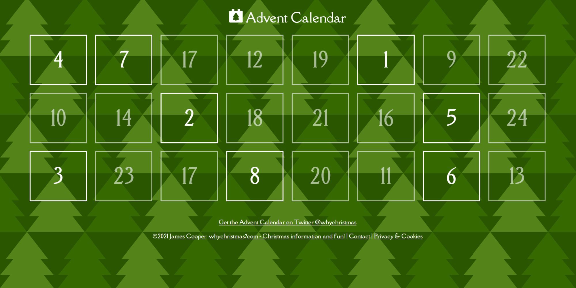 Why Christmas Advent Calendar