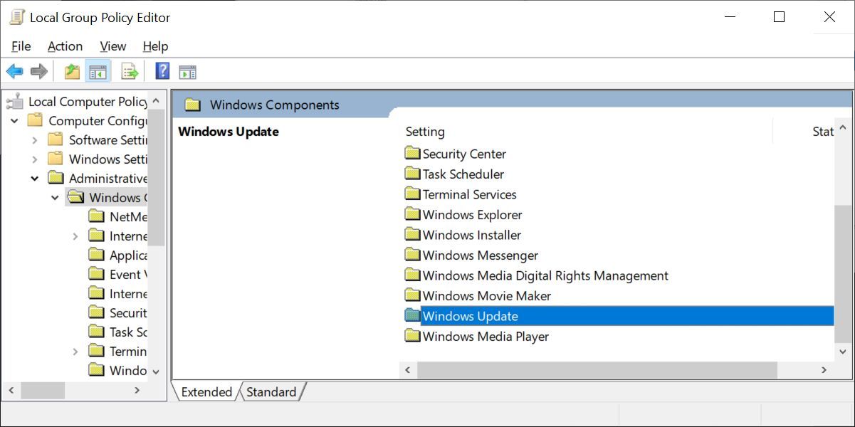 Windows 10 Local Group Policy Editor