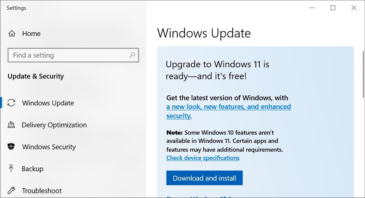 Windows 10 Windows 11 Update