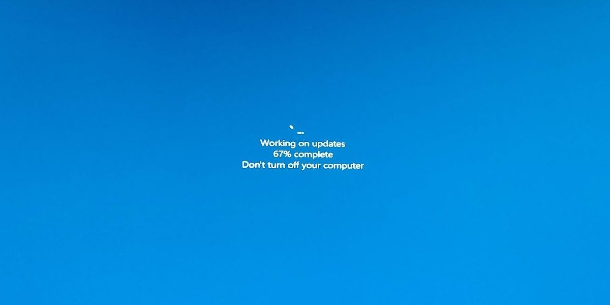 Windows 10 Windows Update Working on Updates