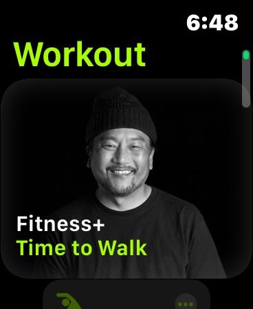 Workout app Apple Watch