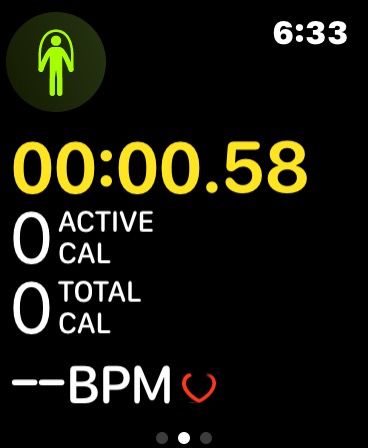 Workout on Apple Watch