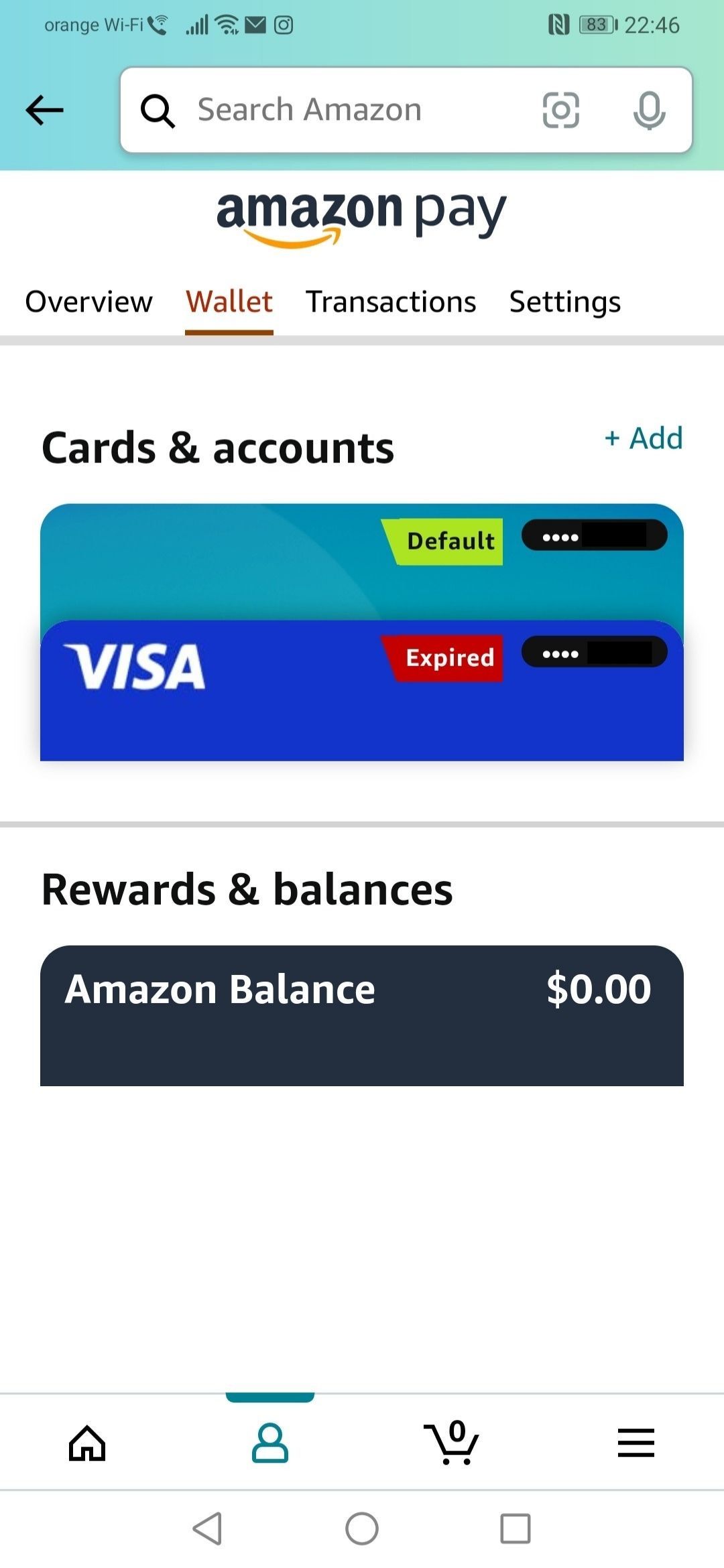 amazon app Your Payments