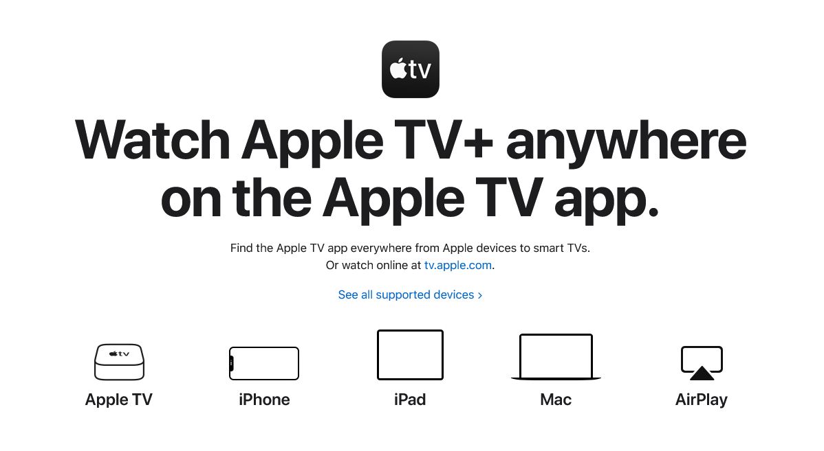 apple tv+ devices