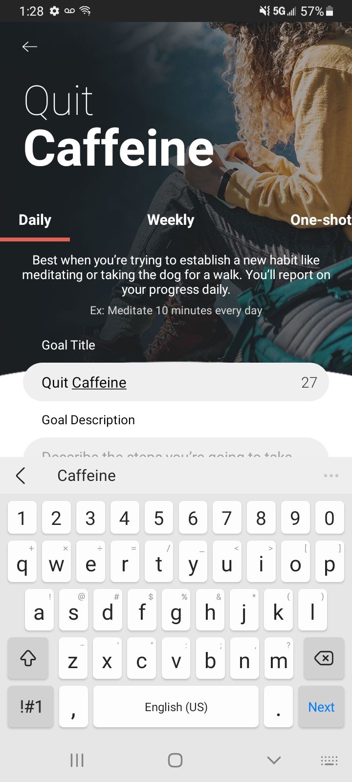 How to stop drinking coffee with the StickK app.
