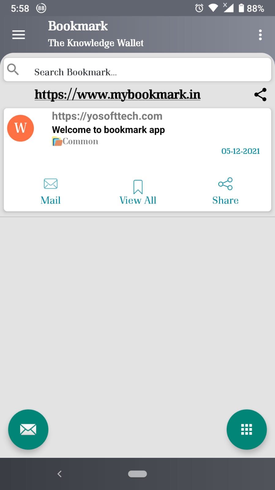 bookmark app-main page-screenshot