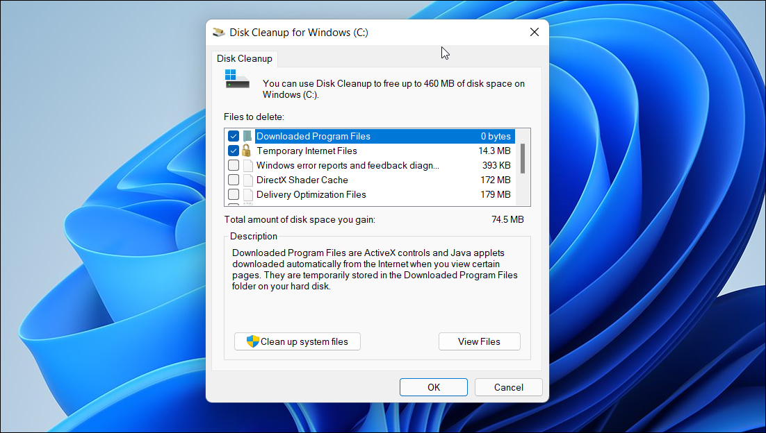 clean up system files windows 11