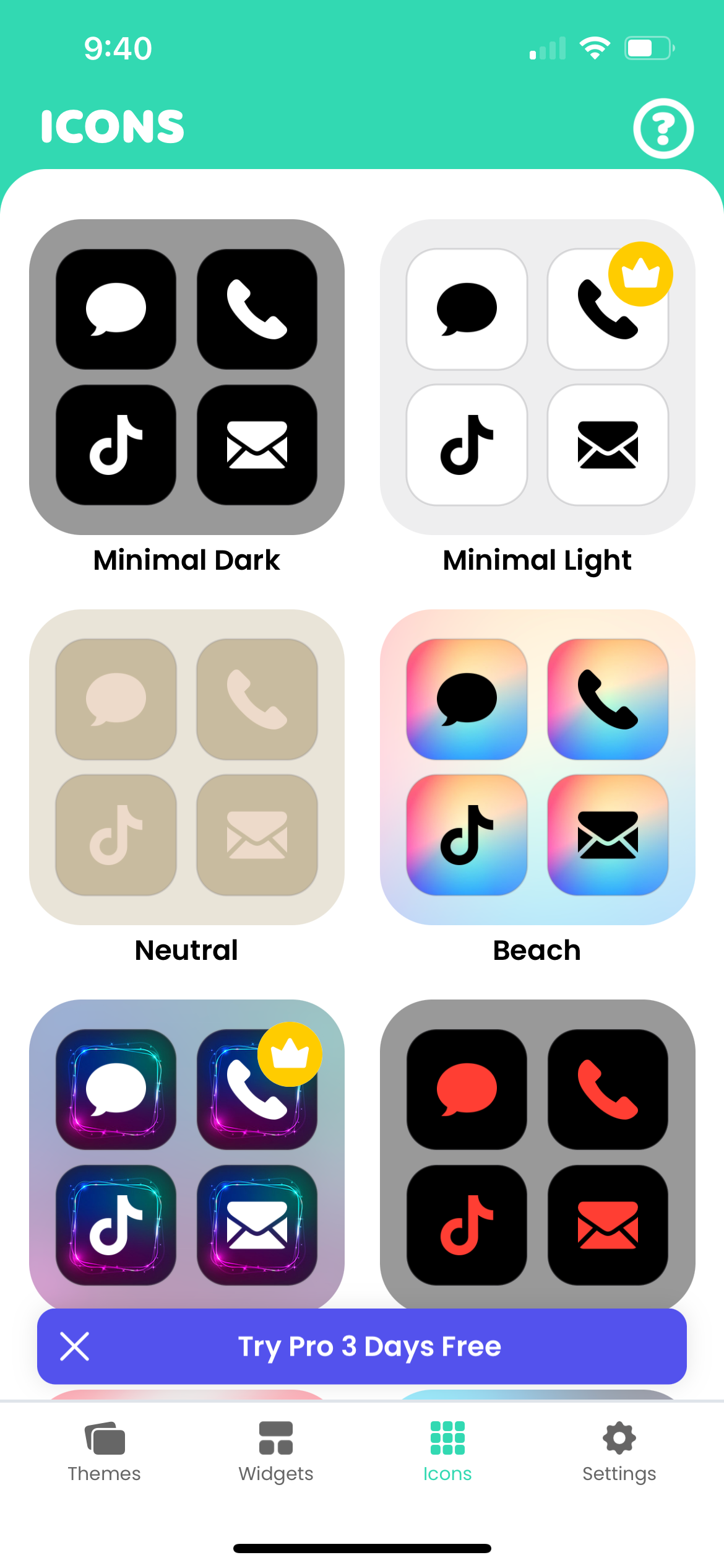 color widgets app icon packs screenshot