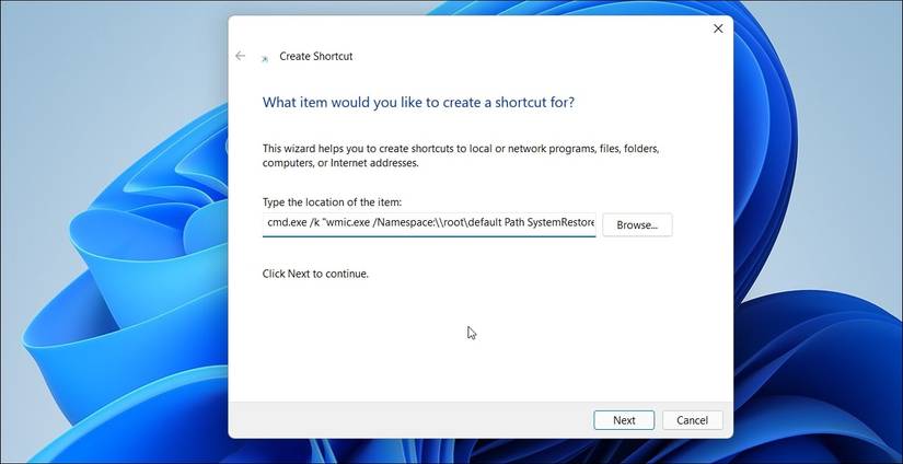 How to Create a Restore Point Using the Command Prompt on Windows