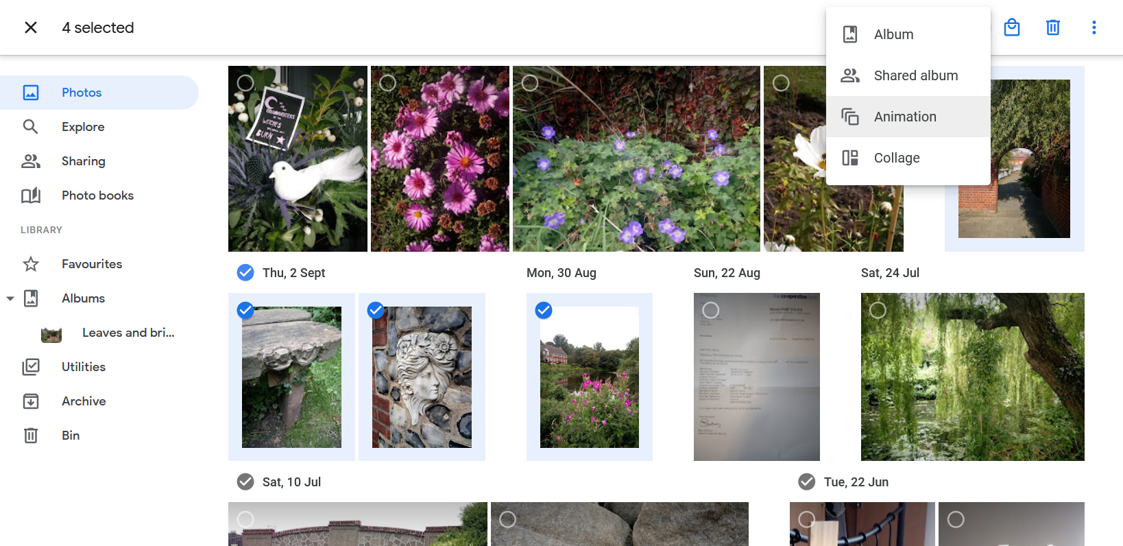 Creating Animation on Google Photos